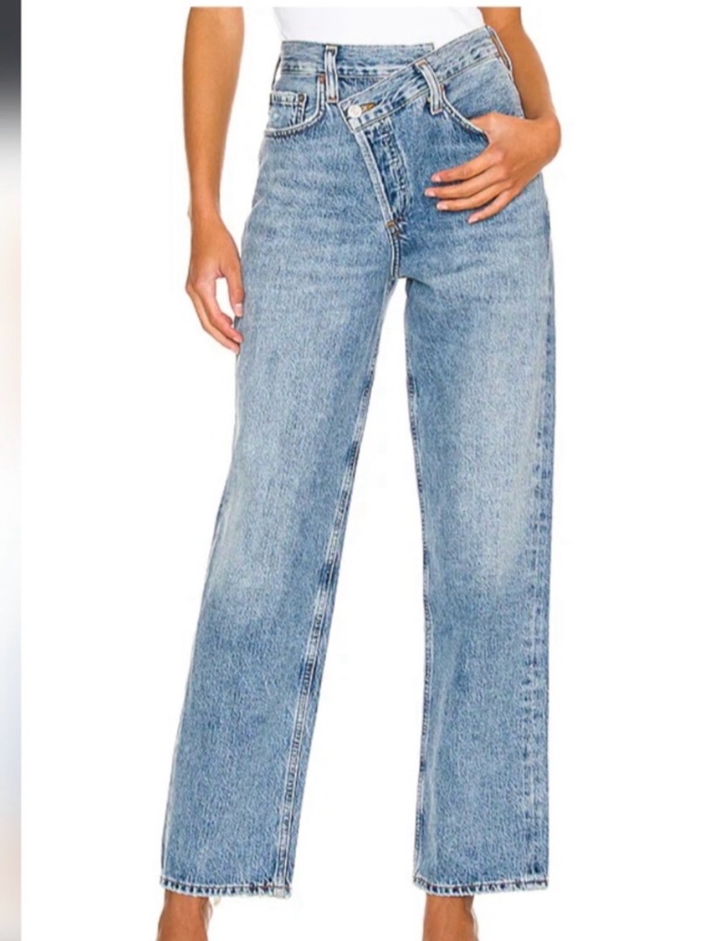 Agolde Criss Cross button fly jean
